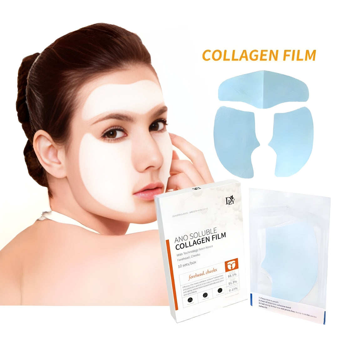 DLY Melting Collagen Film, Soluble Collagen Supplement Film, Created with Soluble collagen Film with Technology from Korea, for Forehead, Cheeks and Neck