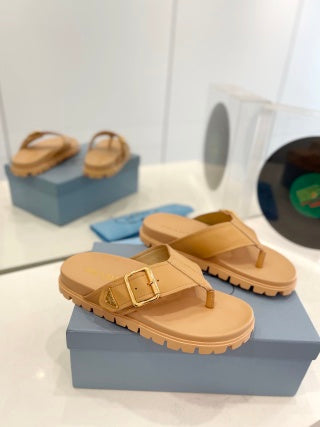 PRADA Men's Slides – Classic Italian Luxury