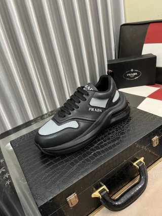 PRADA Luxury Slip-On Shoes for Men – Signature Comfort