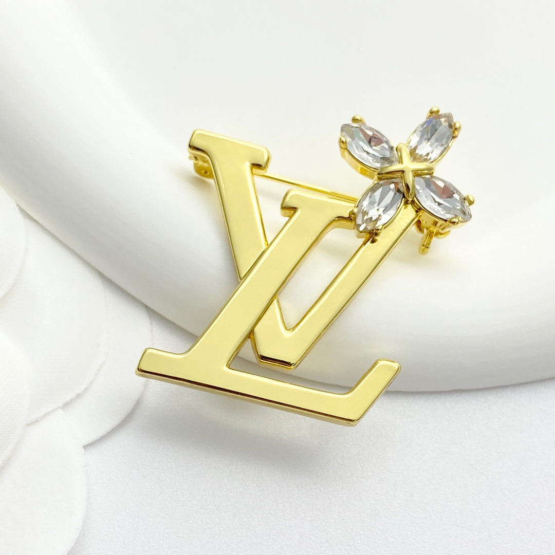 LV Luxury Emblem Jewelry Piece