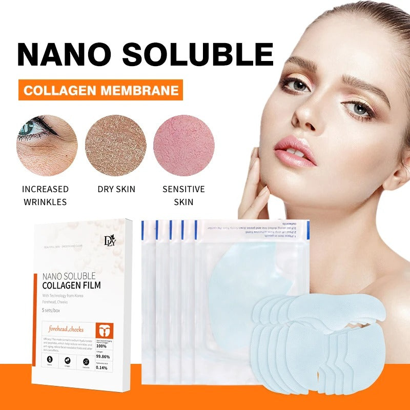 DLY Melting Collagen Film, Soluble Collagen Supplement Film, Created with Soluble collagen Film with Technology from Korea, for Forehead, Cheeks and Neck