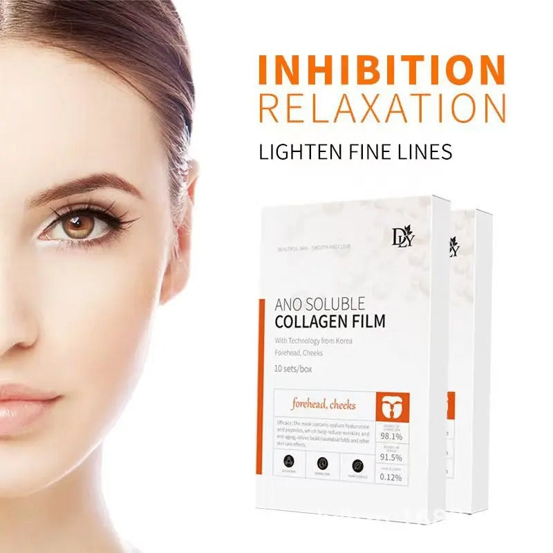DLY Melting Collagen Film, Soluble Collagen Supplement Film, Created with Soluble collagen Film with Technology from Korea, for Forehead, Cheeks and Neck