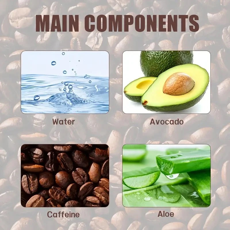 Natural Caffeine Powerful Moisturizing Firming Eye Cream 20g for Puffy and Dark Circles Post-Lifting Area after Using, Reduce Wrinkles and Aging, Light Beige Relaxation