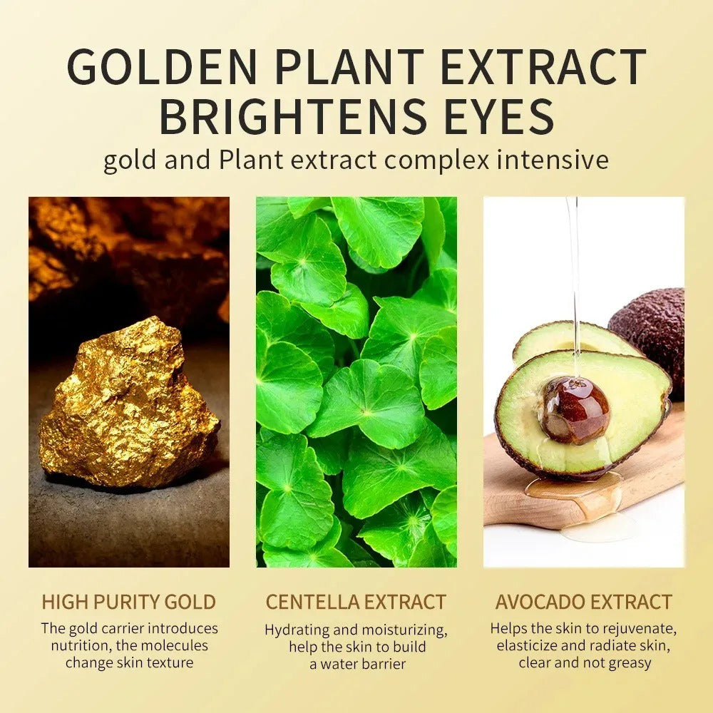 Pieces Eye Mask Avocado Gold Moisturize Firming Improve Eye Bags Eye Patches Anti Wrinkle Eye Patches for Dark Circles